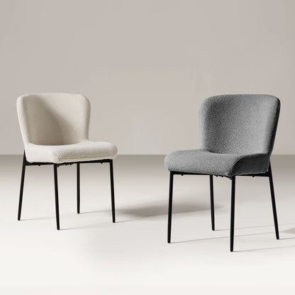 Celeste Esszimmerstühle aus Boucle