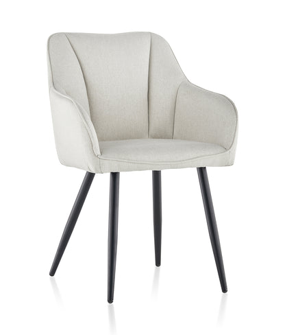 Tova Esszimmerstuhl aus Leinen[2er Set]