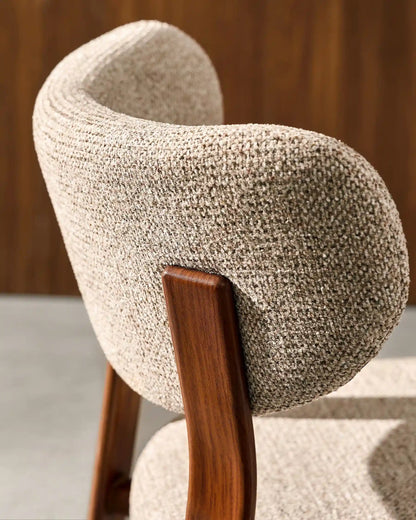 Bramley Barhocker mit Chenillebezug in Taupe