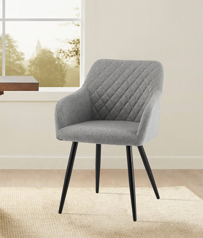 Lumes Esszimmerstühle aus Leinen[2er-Set]