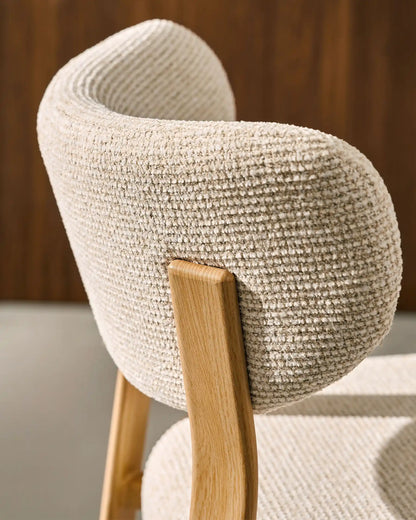 Bramley Barhocker mit Chenillebezug in Beige