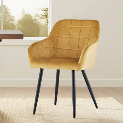 Bloor Esszimmerstühle aus Samt[2er-Set]