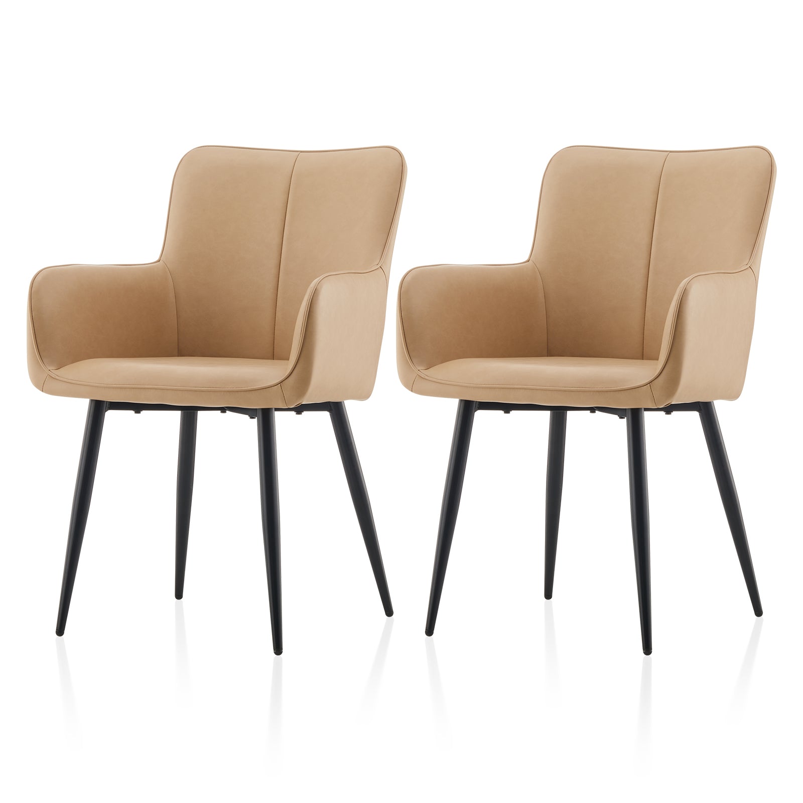 Muhsina Esszimmerstuhl aus Kunstleder[2er-Set]