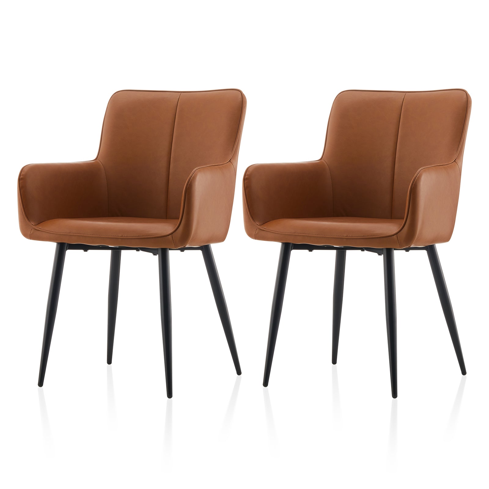 Muhsina Esszimmerstuhl aus Kunstleder[2er-Set]