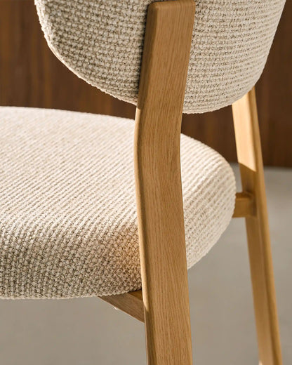 Bramley Barhocker mit Chenillebezug in Beige