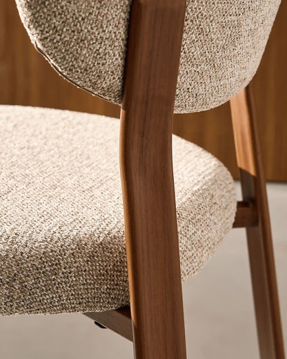 Bramley Barhocker mit Chenillebezug in Taupe