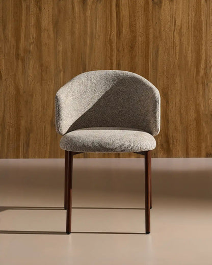 Nolan Esszimmerstuhl mit Chenillebezug in Taupe