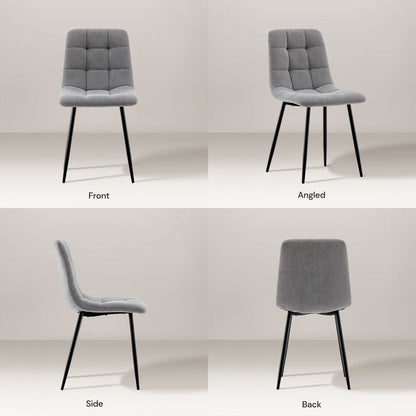 Christie Esszimmerstuhl aus Leinenmischgewebe