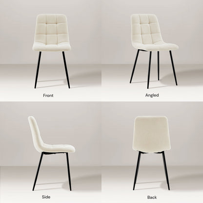 Christie Esszimmerstuhl aus Leinenmischgewebe