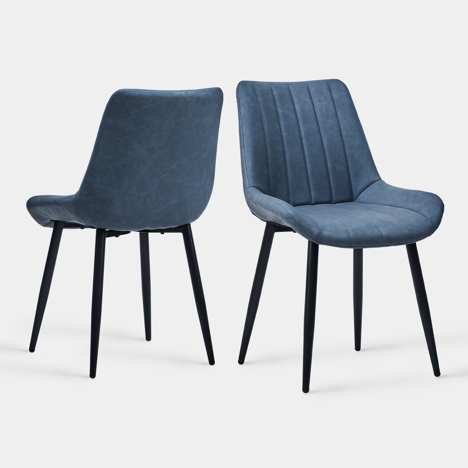 Lune Esszimmerstühle aus Kunstleder[2er-Set]