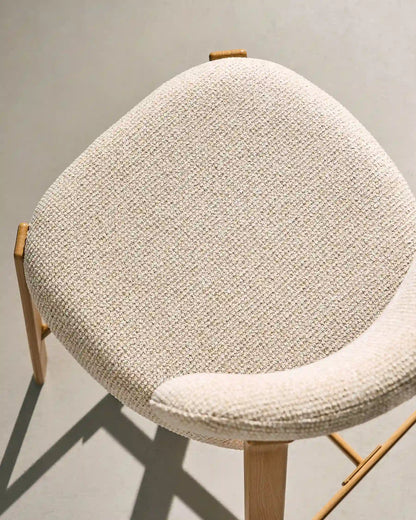 Bramley Barhocker mit Chenillebezug in Beige