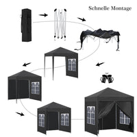 Faio Pop-Up-Gartenpavillon Zelt [2x2m] [3x3m]