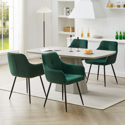 Aven Esszimmerstühle aus Samt[2er-Set]