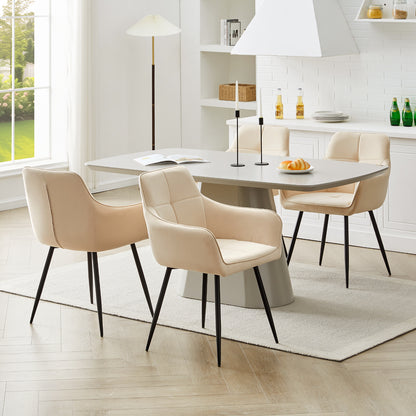 Aven Esszimmerstühle aus Samt[2er-Set]