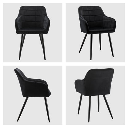 Bloor Esszimmerstühle aus Samt[2er-Set]