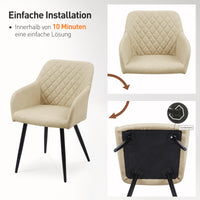 Moree Esszimmerstühle [Kunstleder] [2er-Set]