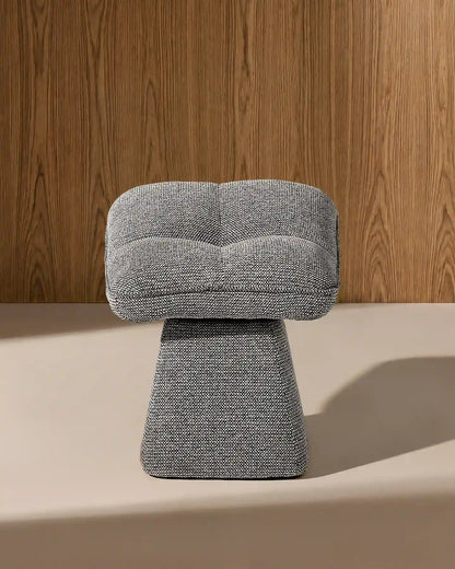 Liora Chenille-Schminktisch-Hocker – Komfort mit sanften Kurven