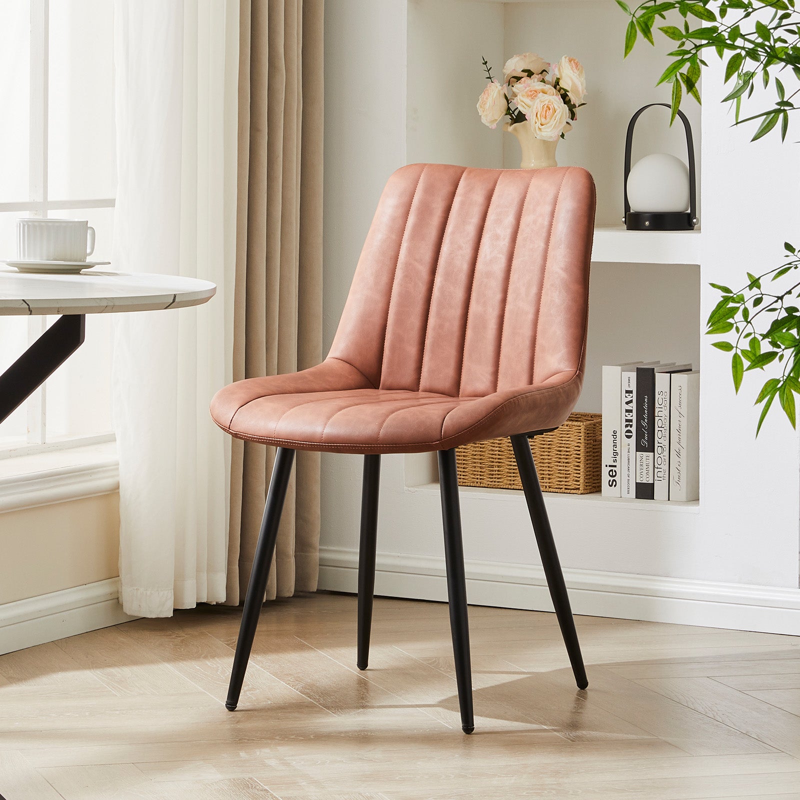 Kair Esszimmerstühle aus Kunstleder[2er-Set]