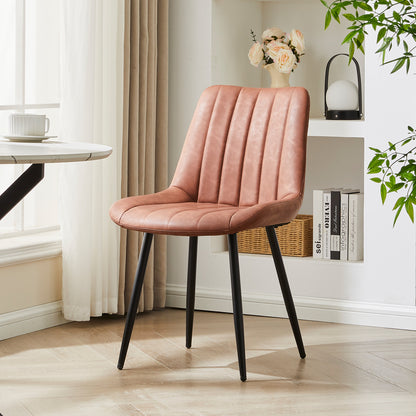 Kair Esszimmerstühle aus Kunstleder[2er-Set]