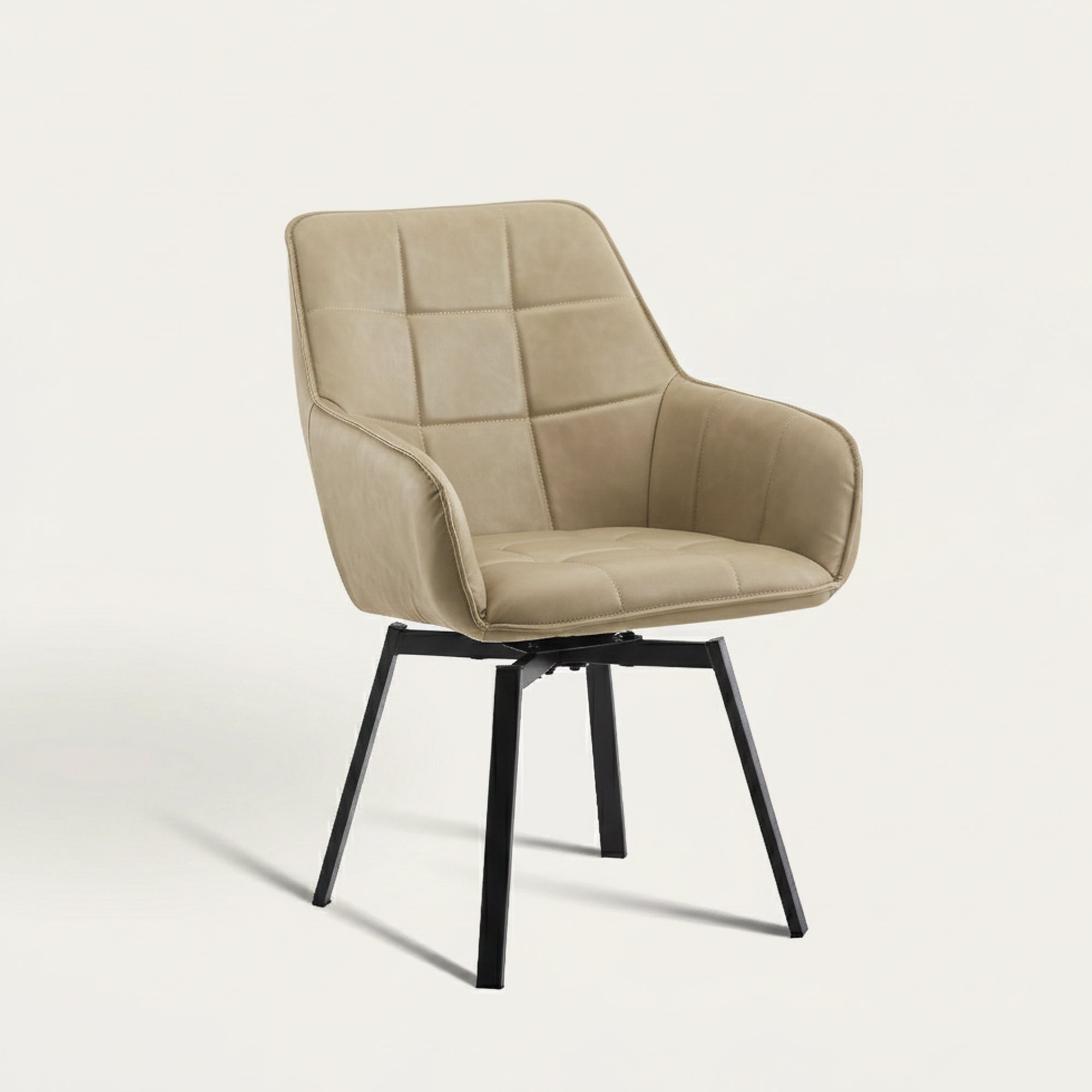 Danyl Armlehnstuhl aus Kunstleder mit drehbar