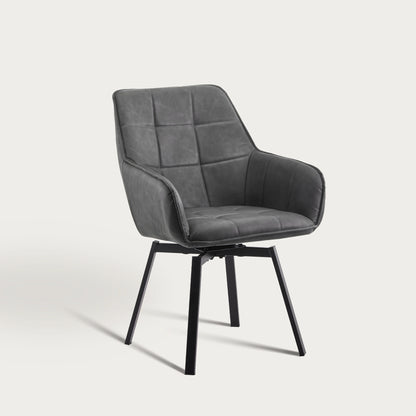 Danyl Armlehnstuhl aus Kunstleder mit drehbar[2er-Set]