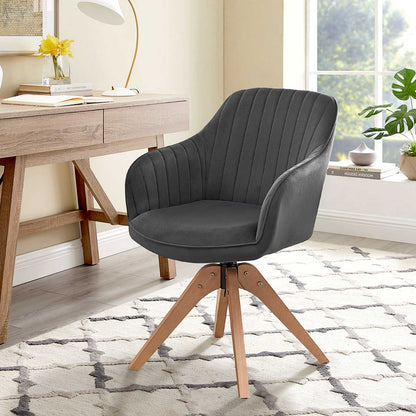 Aven Esszimmerstuhl aus Samt mit Drehbarer