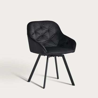 Garvies Armlehnstuhl aus Samt mid Drehbar