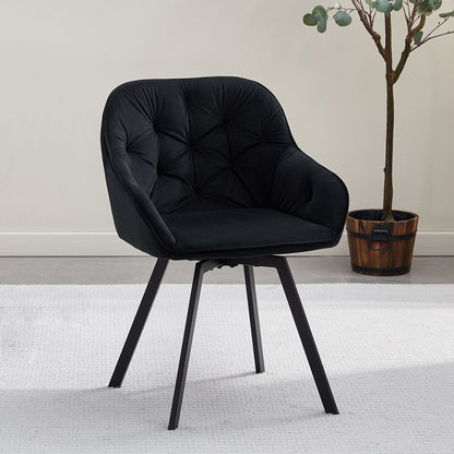 Garvies Armlehnstuhl aus Samt mid Drehbar