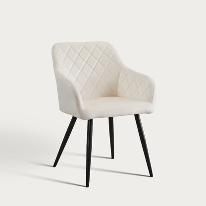 Moree Esszimmerstühle aus Samt mit Diamant-Steppung