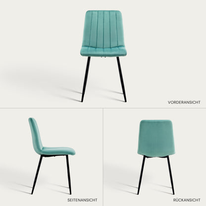 Christie Esszimmerstühle aus Samt