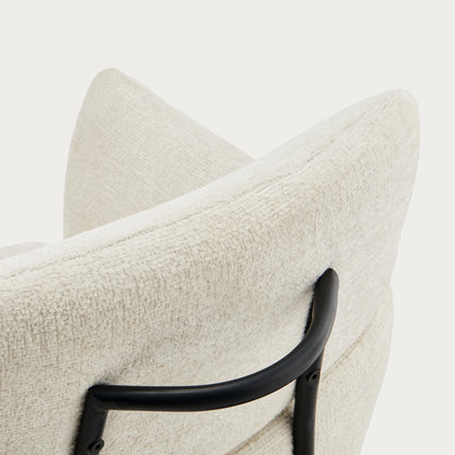 Castoro Esszimmerstuhl aus Chenille mit Drehbarer