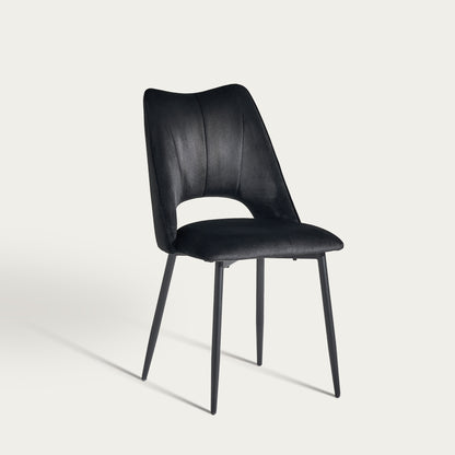 Evo Esszimmerstuhl aus Samt[2er-Set]