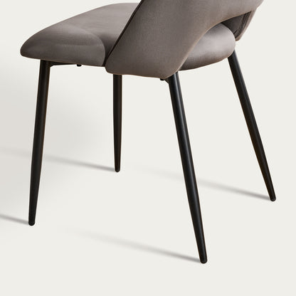 Evo Esszimmerstuhl aus Samt[2er-Set]