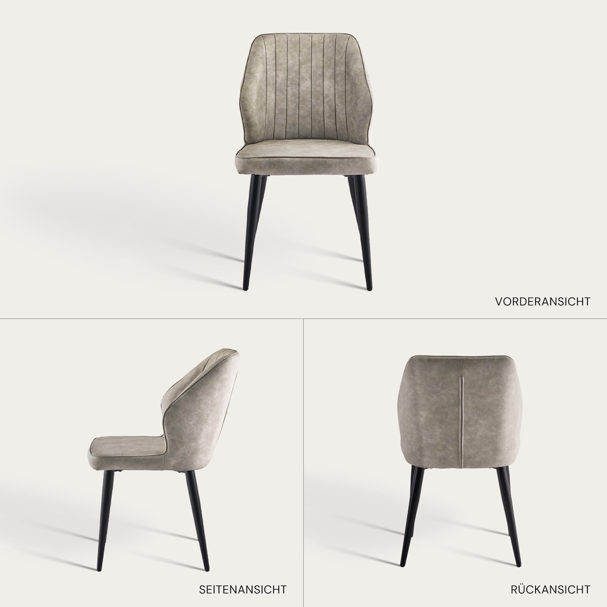 Danforth Esszimmerstühle aus Kunstleder[2er-Set]