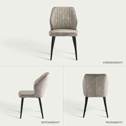 Danforth Esszimmerstühle aus Kunstleder[2er-Set]