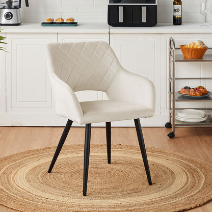 Kieran Esszimmerstühle aus Samt[2er-Set]