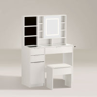 Dorla Schminktisch mit Schmuckaufbewahrung & Hocker