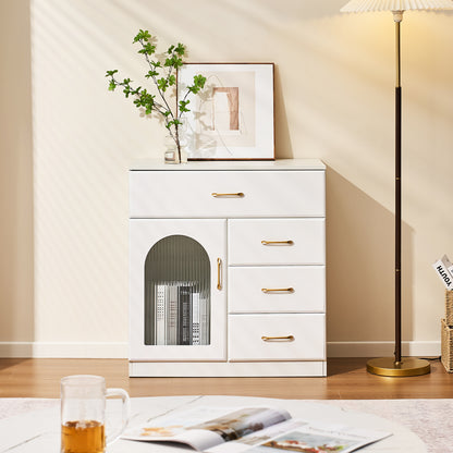 HEDDA Kommode Weiß mit Schubladen