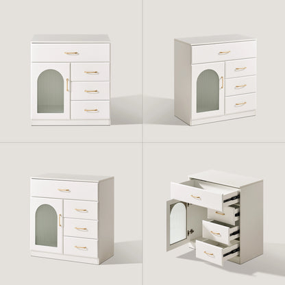 HEDDA Kommode Weiß mit Schubladen