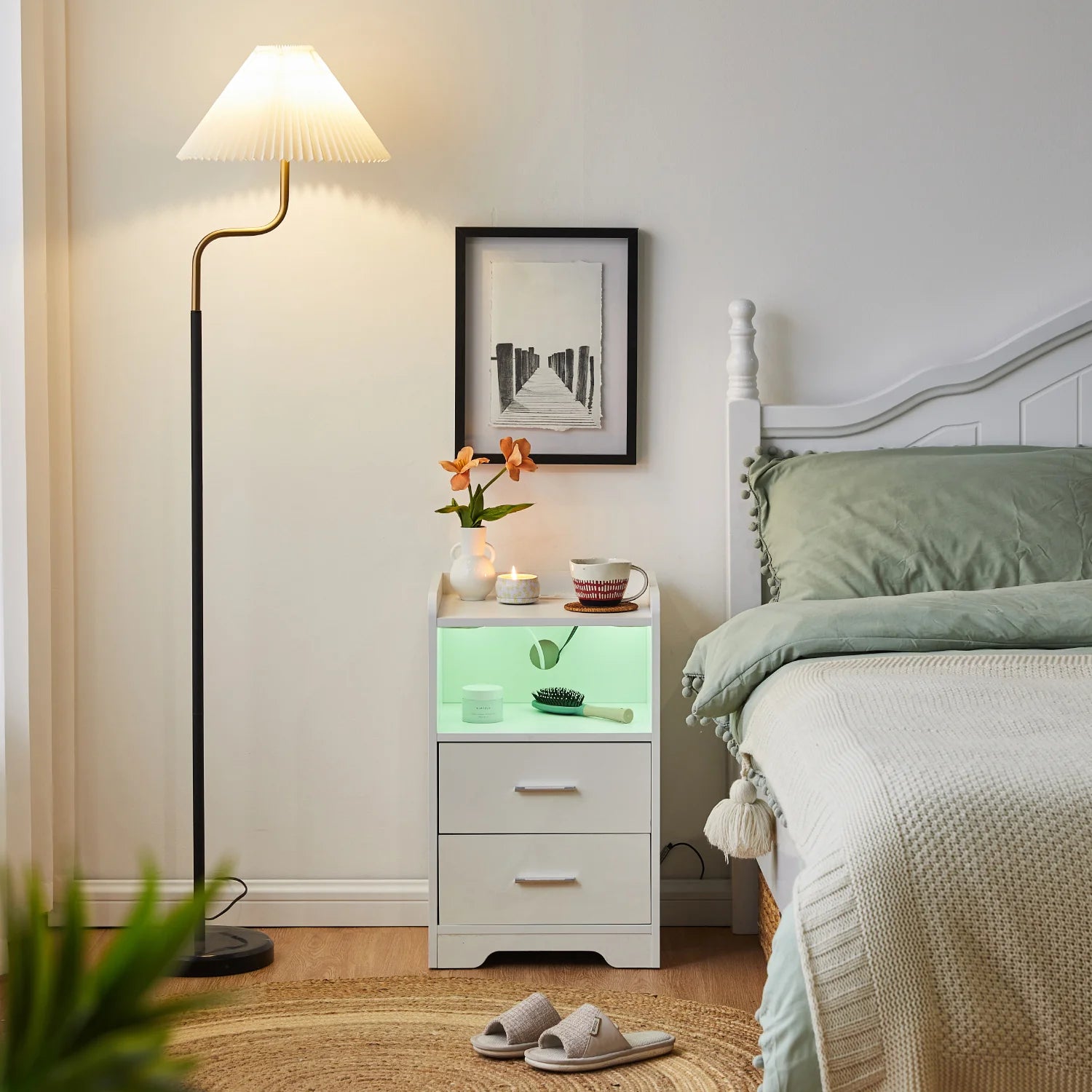 Kody Nachttisch Hochglanz