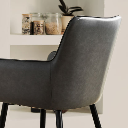 Muhsina Armlehnstühle aus Kunstleder (2er-Set)