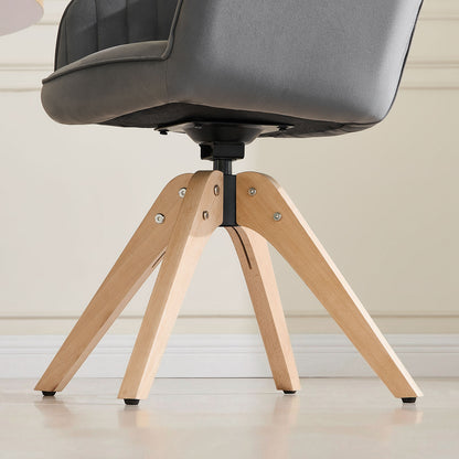 Aven Esszimmerstuhl aus Samt mit Drehbarer