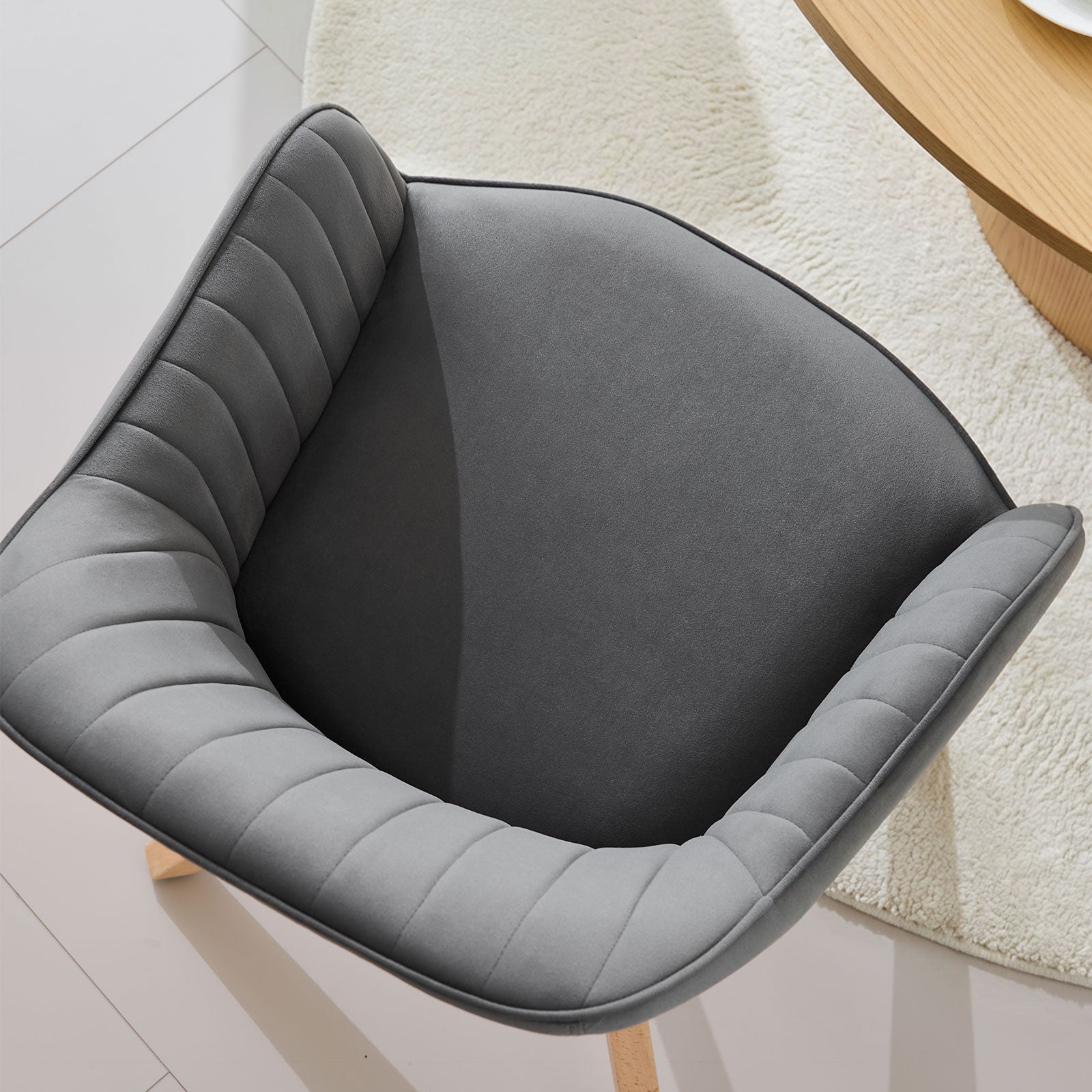 Aven Esszimmerstuhl aus Samt mit Drehbarer