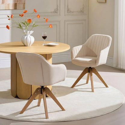 Aven Esszimmerstuhl aus Samt mit Drehbarer