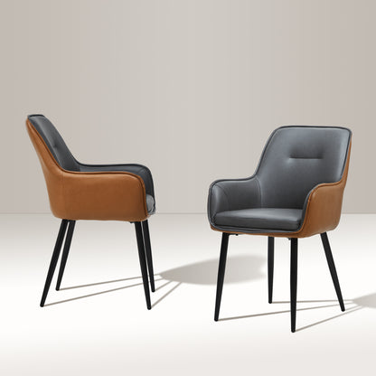 Maxine Esszimmerstühle aus Kunstleder[2er-Set]