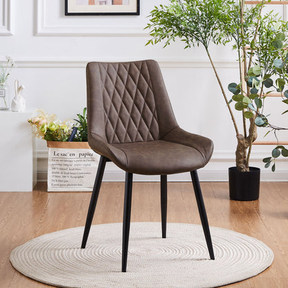 Kair Esszimmerstühle aus Kunstleder[2er-Set]