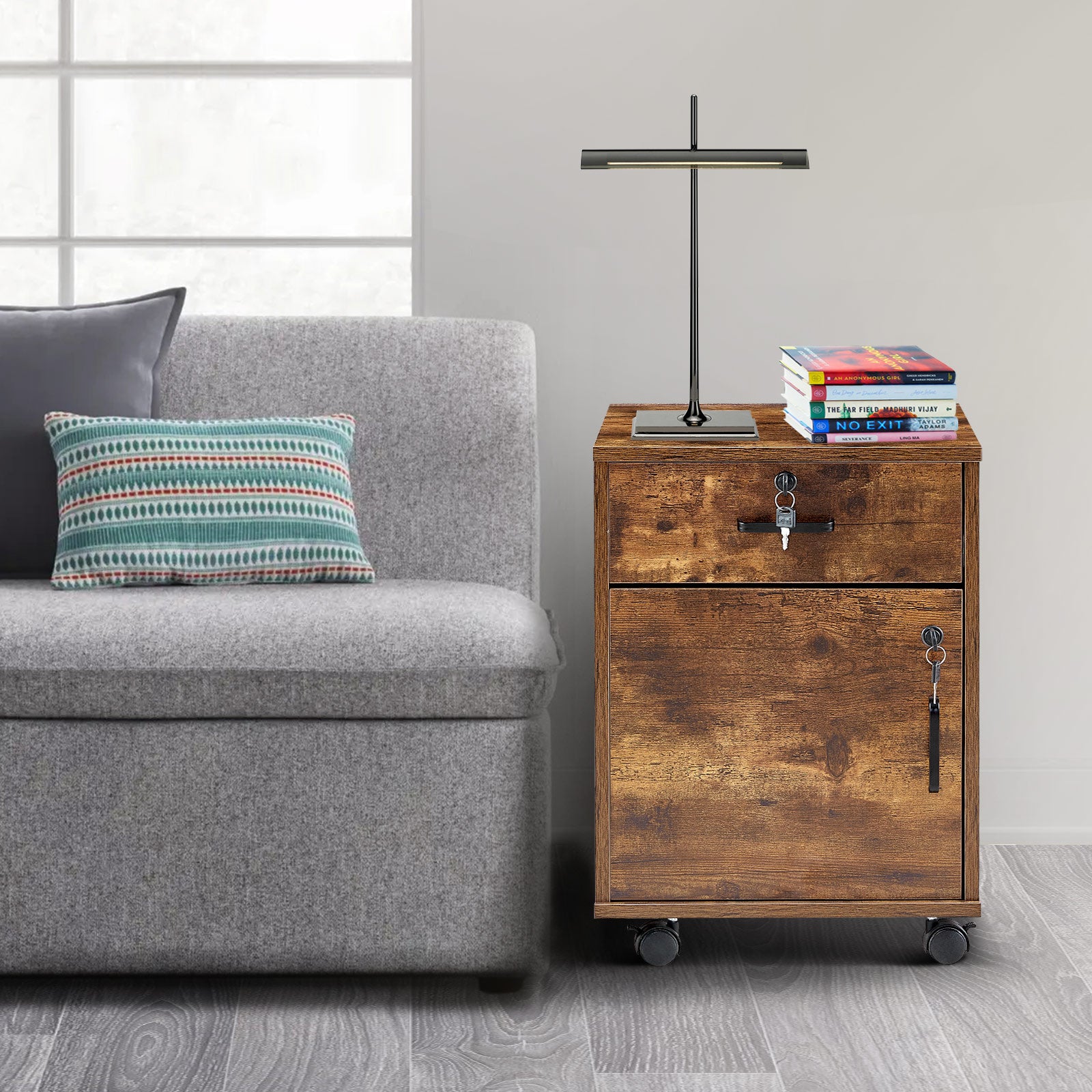 Mobiler Aktenschrank Edene [1 Schublade, 1 Tür]