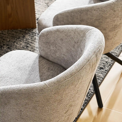 Cleo Schreibtischstuhl aus Chenille mit Drehbarer