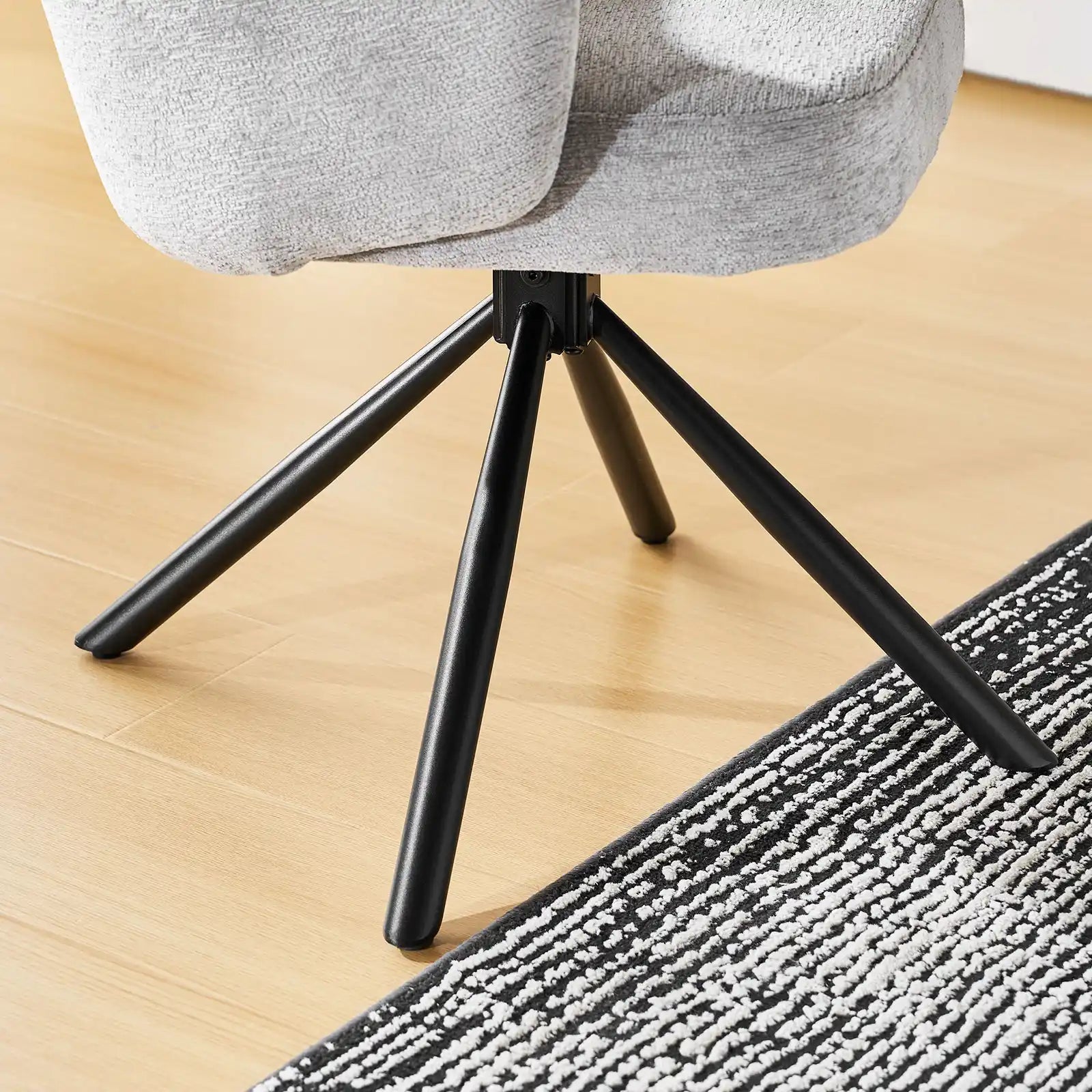 Cleo Schreibtischstuhl aus Chenille mit Drehbarer