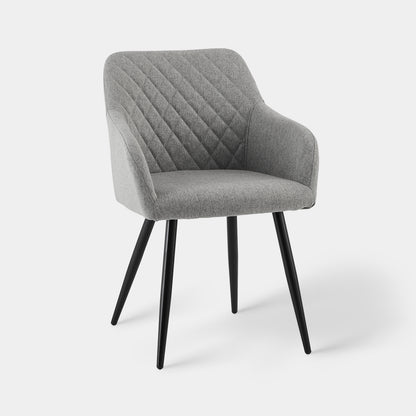 Lumes Esszimmerstühle aus Leinen[2er-Set]